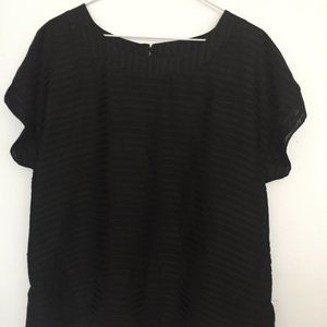 H&M BLOUSE. SIZE L.  COLOR BLACK
